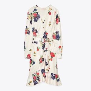 Tory Burch Printed Silk Wrap Dress